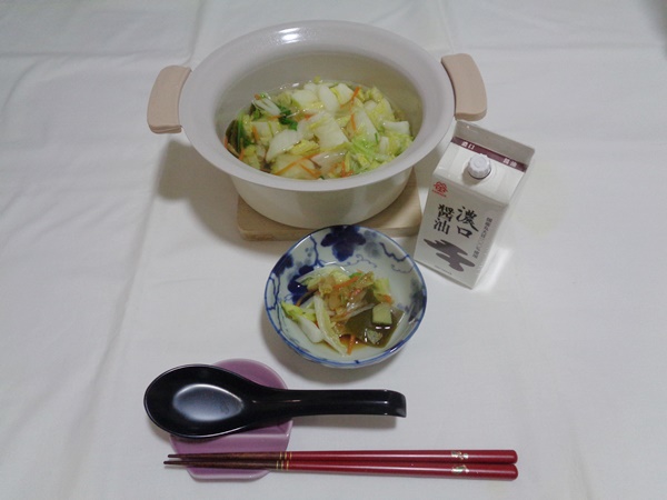 生姜と昆布の野菜鍋