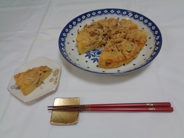 野菜の和風ピザ